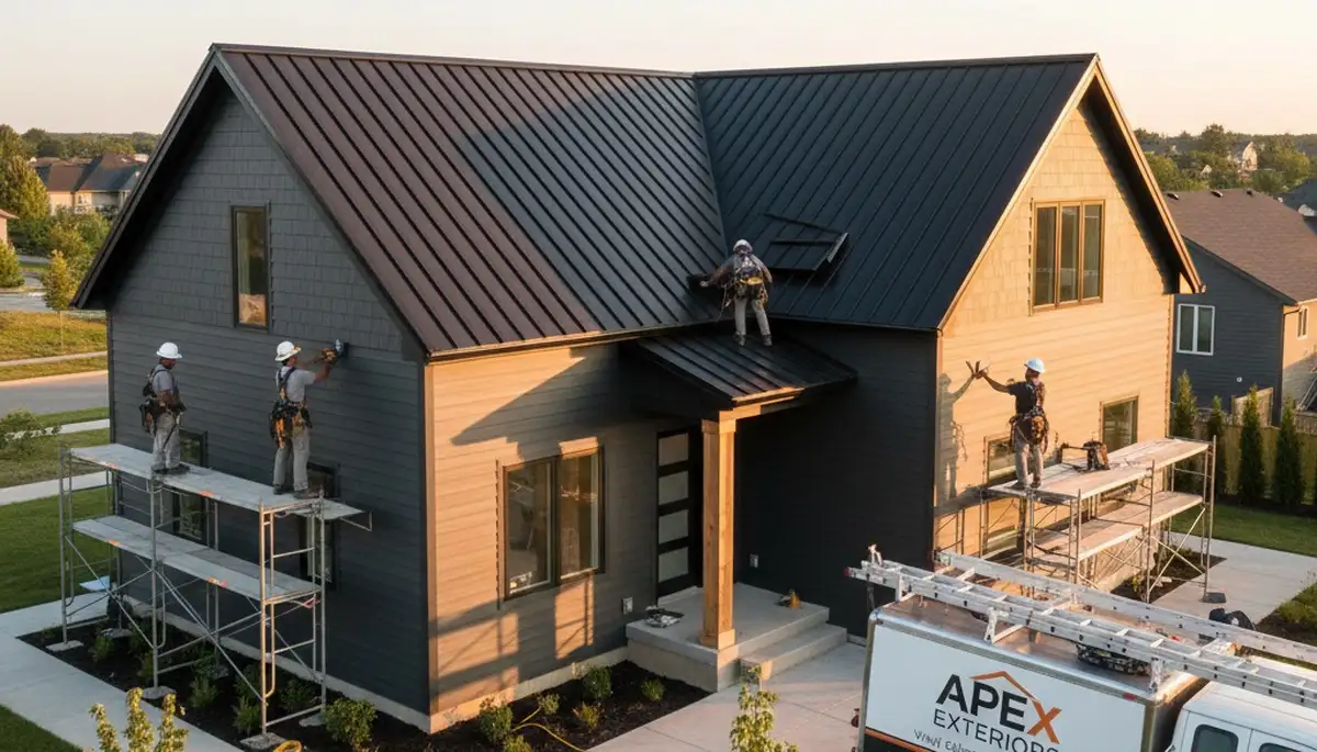 Professional metal roofing installation in Greensboro NC by Next Level Exteriors