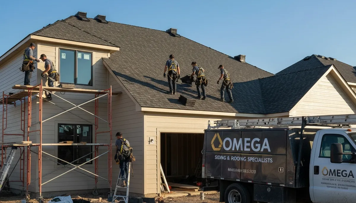 Vinyl siding and new roof installation in Greensboro, NC by Next Level Exteriors