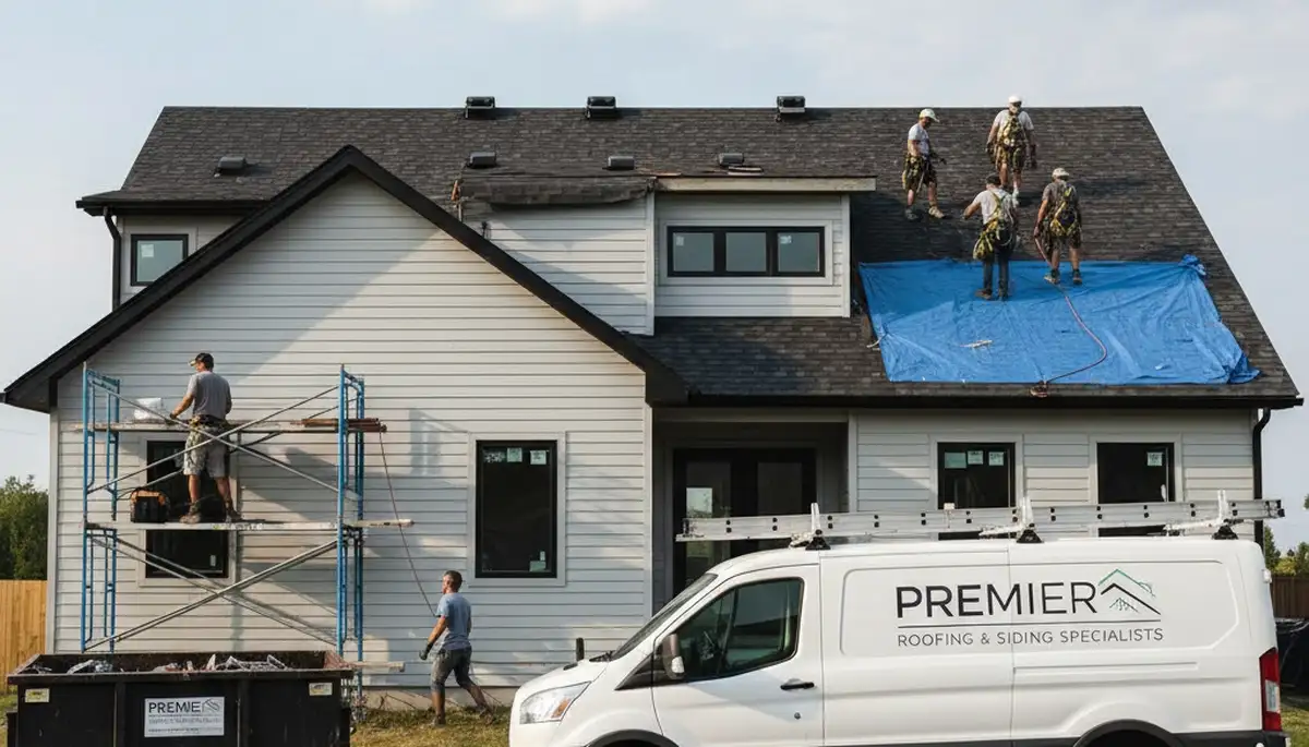 Vinyl siding installation on home exterior in Greensboro NC by Next Level Exteriors