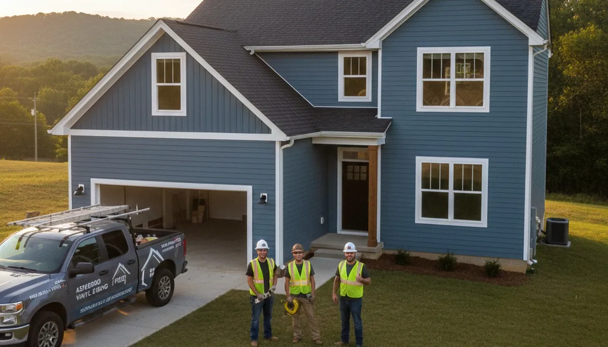 Professional vinyl siding installation on home exterior in Greensboro NC