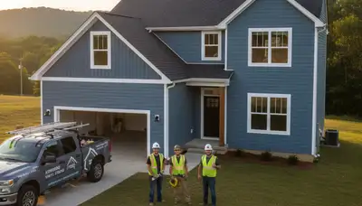Professional vinyl siding installation on home exterior in Greensboro NC