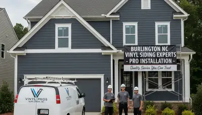Professional vinyl siding installation on home exterior in Greensboro, NC
