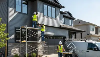 Vinyl siding installation on Greensboro NC home by Next Level Exteriors professionals