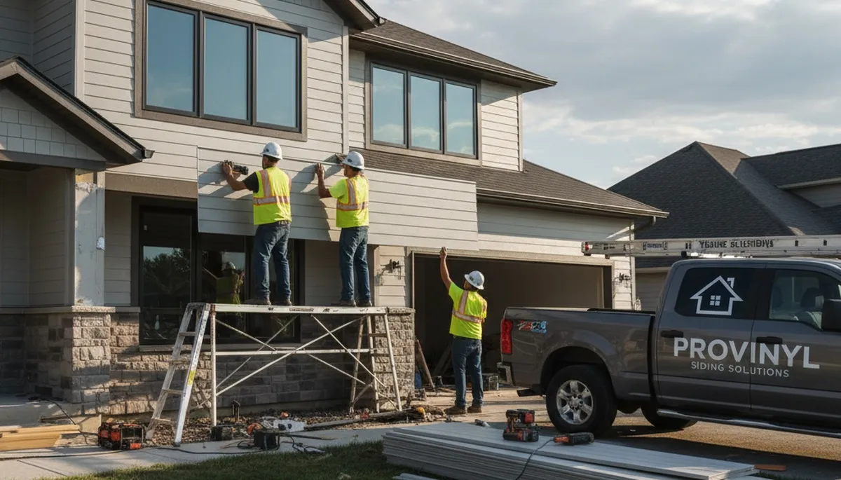 Professional vinyl siding installation on home exterior in Greensboro, NC by Next Level Exteriors