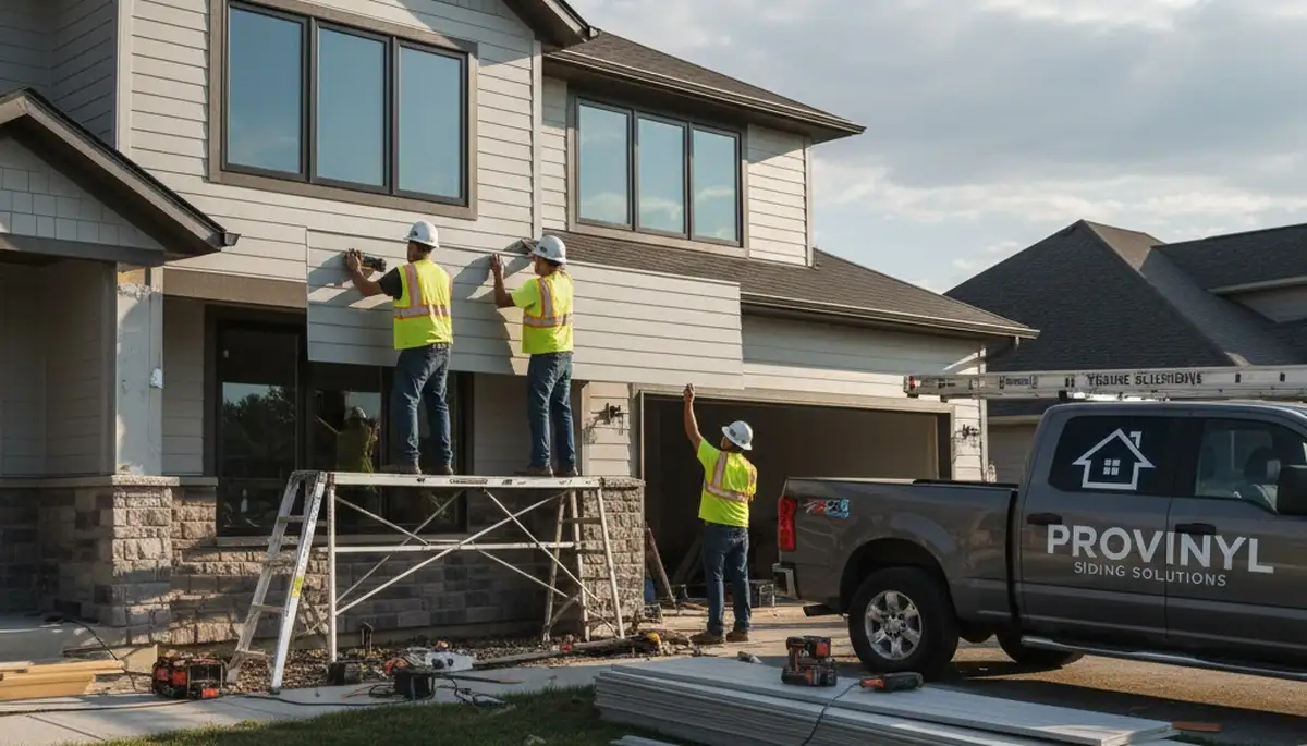 Professional vinyl siding installation on home exterior in Greensboro, NC by Next Level Exteriors