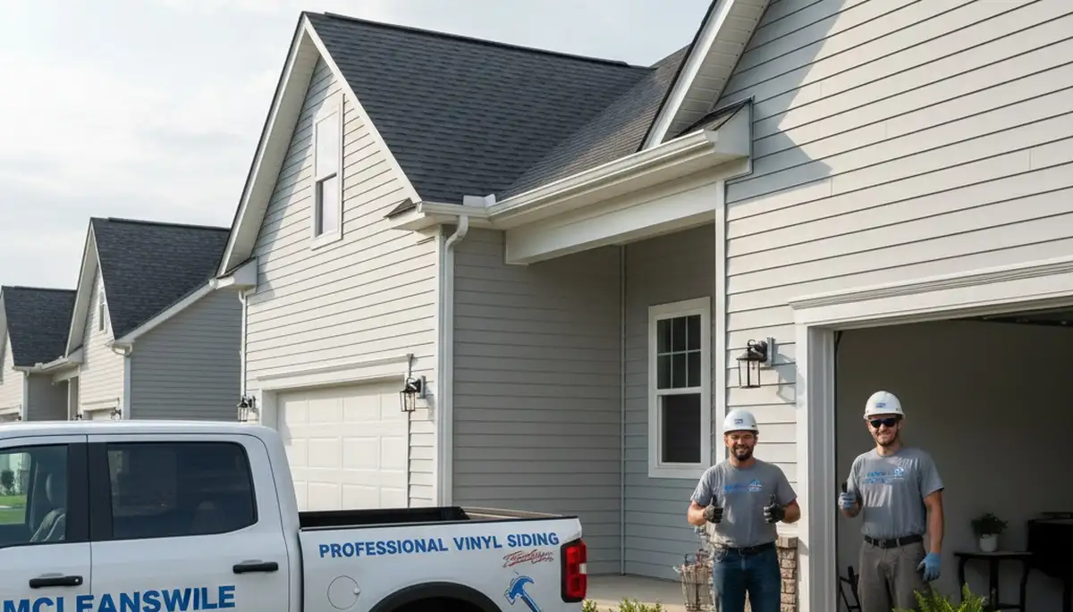 Professional vinyl siding installation on home exterior in Greensboro NC