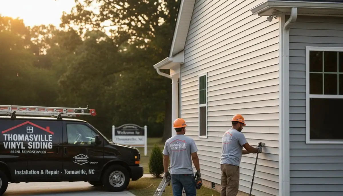 Professional vinyl siding installation on home exterior in Greensboro, NC